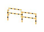 Schake Standpfosten zum Aufdübeln Stahlrohr 70 x 70 mm Endpfosten für Ober- und Knieholm (4270PBG)