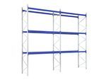 Bito Paletten-Komplettregal-Set P3 mit 3 Ebenen H6000xT1100xL19900 mm 1000 kg, unmontiert enzianblau (42562)