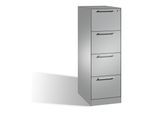 C+P Hängeregistraturschrank Asisto für Hängehefter DIN A4, 4 Schübe, einbahnig, Weißaluminium ; C + P Möbelsysteme (146225-411|S10021)