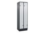 C+P Z-Spind, Classic PLUS, Sockel, 4 Fächer, 1950x600x500mm, 7016/7035 Verschluss Sicherheits-Drehriegel ; C + P Möbelsysteme (080023-204|S10013)