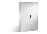 C+P Werkzeugschrank mit Drehtüren, innen 4 Böden, H1950xB1200xT500mm Front Lichtgrau Korpus Lichtgrau, C + P Möbelsysteme aus Stahlblech , 8931-00|S10647)