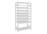 Regalwerk BERT-Regalmodul 5 Grundfeld HxBxT 2000x1005x500 mm Stecksystem Rahmen RAL 7035 (B3-80309-50)