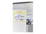 Magnetoplan magnetofix-Magnetrahmen Topsign, 5 Stück, gelb, A4 quer/A3 hoch 319 x 52 mm (1131802)
