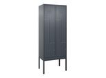C+P Z-Spind Classic PLUS, Gestell, 4 Fächer, 2120x800x500mm, 7016/7016 Verschluss Zylinderschloss ; C + P Möbelsysteme (0800337-224|S10027)
