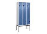 C+P Z-Spind Classic PLUS, Gestell, 6 Fächer, 2120x900x500mm, 7035/5023 Verschluss Sicherheits-Drehriegel ; C + P Möbelsysteme (0800337-306|S10005)
