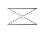 Schake Stadtzaun, Zaunelement, Vierkantrohr 30x30/25x25mm + Stahlkappe, beschichtet, Achsabstand 1500mm (418_715B)