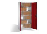 C+P Aktenschrank Acurado mit Drehtüren, innen 6 Pendelstangen, H1950xB930xT400mm Front Rubinrot ; C + P Möbelsysteme (9260-600|S10155)
