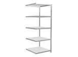 Schulte Anbauregal Steckregal MULTIplus250 2000 x 750 x 800 mm 5 Fachböden Kreuzstrebe RAL 7035 lichtgrau ; Schulte Lagertechnik (32885-75)
