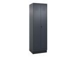 C+P Wäsche-/Kombispind Classic PLUS, Sockel, 2 Abteile, 1950x600x500mm, 7016/701 Verschluss Sicherheits-Drehriegel Front RAL 7016 Anthrazitgrau ; C + (080620-20|S10012)