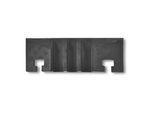 Moravia Kabelbrücke groß Abschlusselement mit Nut schwarz 283 x 600 x 75 mm (279.20.233)