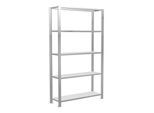 Schulte Grundregal Büro-Steckregal MULTIplus85 1800 x 1000 x 300 mm 5 Fachböden Kreuzstrebe RAL 7035 lichtgrau mit Anschlagleiste ; Schulte Lagertechn (36001)