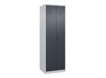 C+P Wäsche-/Garderobenspind Classic PLUS, 2 Abteile, 1850x600x500mm, 7035/7016 Verschluss Sicherheits-Drehriegel Front RAL 7016 Anthrazitgrau ; C + P (080600-20|S10007)