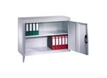 C+P Akten-Sideboard Acurado mit Drehtüren, 2 Ordnerhöhen, H1000xB1200xT400mm Front Lichtgrau Korpus Lichtgrau ; C + P Möbelsysteme (9466-1200|S10265)