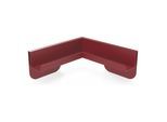 Magnetoplan Eck-Ablageleiste für Infinity Wall, Rubinrot RAL 3003 (114663003)