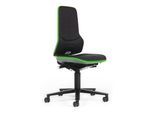 bimos Neon mit Rollen Stoffpolster Flexband grün Sitz 450-620 mm Synchrontechnik (9573-6801-3280)