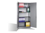 C+P Aktenschrank Asisto mit Drehtüren, 5 Ordnerhöhen, H1980xB1000xT435mm Weißaluminium ; C + P Möbelsysteme (141002-000|S10033)