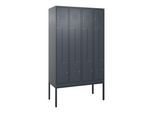 C+P Z-Spind Classic PLUS, Gestell, 8 Fächer, 2120x1200x500mm, 7016/7016 Verschluss Zylinderschloss ; C + P Möbelsysteme (0800337-408|S10027)