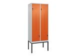 C+P Z-Spind Classic PLUS, Gestell, 4 Fächer, 2120x800x500mm, 7035/2004 Verschluss Sicherheits-Drehriegel ; C + P Möbelsysteme (0800337-224|S10030)