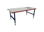 Rocholz Pack- und Arbeitstisch mit Waage SYSTEM 2000 2000x920x710-960 mm höhenverstellbar durch Motor (203830)