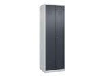C+P PSA Doppel-Spind Classic PLUS, 2 Abteile, 1850x600x500mm, 7035/7016 Verschluss Zylinderschloss ; C + P Möbelsysteme (080002-20P|S10024)