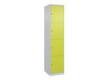 C+P Schließfachschrank Classic PLUS, 1 Abteil, 1850x400x500mm, 7035/0024 Innenhöhe Gefach oben (oberes 453 mm Front 1108060 RDS Viridingrün ; C + P Mö (080000-124|S10009)