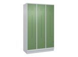 C+P Z-Spind, Classic PLUS, Sockel, 6 Fächer, 1950x1200x500mm, 7035/6011 Verschluss Zylinderschloss ; C + P Möbelsysteme (080023-326|S10021)