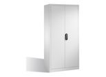 C+P Werkzeugschrank mit Drehtüren, innen 4 Böden, H1950xB930xT500mm Front Lichtgrau Korpus Lichtgrau ; C + P Möbelsysteme (8921-00|S10942)