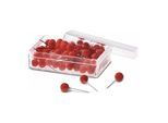 Magnetoplan Pin Nadeln Dose a. 100 Stück, rot (111165006)