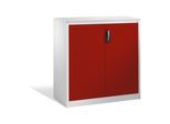 C+P Akten-Sideboard Acurado mit Drehtüren, 3 Ordnerhöhen, H1200xB1200xT500mm Front Rubinrot Korpus Lichtgrau ; C + P Möbelsysteme (9487-1200|S10166)