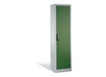C+P Werkzeugschrank mit Drehtür, innen 4 Böden, H1950xB500xT400mm Front Resedagrün Korpus Lichtgrau ; C + P Möbelsysteme (8900-00|S10176)