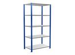 Schulte Grundregal Steckregal MULTIplus85 2000 x 1000 x 600 mm 5 Fachböden Kreuzstrebe RAL 5010 enzianblau ; Schulte Lagertechnik (13160-B)