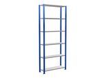 Schulte Grundregal Steckregal MULTIplus150 2500 x 1000 x 300 mm 6 Fachböden Kreuzstrebe RAL 5010/verzinkt ; Schulte Lagertechnik (12631-B)