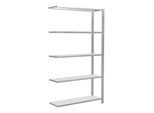 Schulte Anbauregal Büro-Steckregal MULTIplus85 1800 x 1000 x 300 mm 5 Fachböden Kreuzstrebe RAL 7035 lichtgrau mit Anschlagleiste ; Schulte Lagertechn (36004)