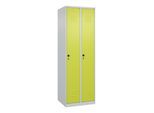 C+P Wäsche-Spind Classic PLUS, 2 Abteile, 1850x600x500mm, 7035/0024 Verschluss Sicherheits-Drehriegel ; C + P Möbelsysteme (080000-20B|S10009)