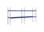 Bito Paletten-Komplettregal-Set P1 mit 2 Ebenen H3500xT1100xL25500 mm 600 kg, unmontiert enzianblau (42159)