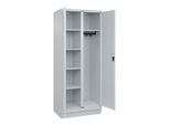 C+P Wäsche-/Kombispind Classic PLUS, Sockel, 2 Abteile, 1950x800x500mm, 7035/703 Verschluss Sicherheits-Drehriegel Front RAL 7035 Lichtgrau ; C + P Mö (080620-22|S10009)