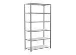 Schulte Grundregal "Steckregal MULTIplus150", 2500 x 1300 x 600 mm Abmessung, 6 Fachböden, Kreuzstrebe verzinkt ; Schulte Lagertechnik (12761-130)