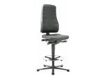 bimos Arbeitsstuhl All-In-One Highline mit Gleiter und Fußring und PU-Schaum schwarz 570-830 mm (9641-2000)