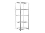 Schulte Grundregal Steckregal MULTIplus150 2000 x 750 x 600 mm 5 Fachböden Kreuzstrebe RAL 7035 lichtgrau ; Schulte Lagertechnik (32660-75)
