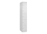 C+P Schließfachschrank Classic PLUS, 1 Abteil, 1850x300x500mm, 9016/9016 Innenhöhe Gefach oben (oberes 365 mm Front RAL 9016 Verkehrsweiß ; C + P Möbe (080000-105|S10012)