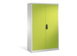 C+P Aktenschrank Acurado mit Drehtüren, 5 Ordnerhöhen, H1950xB1200xT500mm Front Viridingrün Korpus Lichtgrau ; C + P Möbelsysteme (9480-000|S10758)