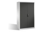 C+P Aktenschrank Acurado mit Drehtüren, 5 Ordnerhöhen, H1950xB1200xT600mm Front Schwarzgrau Korpus Lichtgrau ; C + P Möbelsysteme (9490-000|S10445)