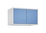 C+P Aufsatzschrank Classic PLUS, 2 Abteile, 500x800x500mm, 7035/5023 Verschluss Zylinderschloss ; C + P Möbelsysteme (080092-22|S10020)