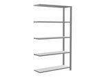 Schulte Anbauregal Büro-Steckregal MULTIplus85 1800 x 1000 x 300 mm 5 Fachböden Kreuzstrebe verzinkt mit Anschlagleiste ; Schulte Lagertechnik (17704)