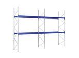 Bito Paletten-Komplettregal-Set P1 mit 2 Ebenen H4000xT1100xL8600 mm 600 kg, unmontiert enzianblau (42162)