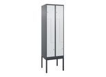 C+P Z-Spind Classic PLUS, Gestell, 4 Fächer, 2120x600x500mm, 7016/7035 Verschluss Zylinderschloss ; C + P Möbelsysteme (0800337-204|S10028)