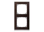 Merten Decor-Rahmen 2-fach Wenge/aluminium MEG4020-3671)
