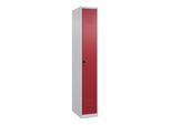 C+P Spind Classic PLUS, 1 Abteil, 1850x300x500mm, 7035/3003 Verschluss Sicherheits-DrehriegelTrennwand mittig ; C + P Möbelsysteme (080000-10F|S10025)