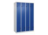 C+P Z-Spind Classic PLUS, 8 Fächer, 1850x1200x500mm, 7035/5010 Verschluss Sicherheits-Drehriegel ; C + P Möbelsysteme (080003-408|S10017)
