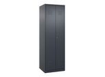 C+P PSA Doppel-Spind Classic PLUS, 2 Abteile, 1850x600x500mm, 7016/7016 Verschluss Zylinderschloss Front RAL 7016 Anthrazitgrau ; C + P Möbelsysteme (080002-20P|S10022)
